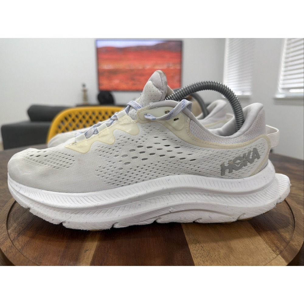 Hoka One One Kawana 2 Women Size 9 B White Nimbus Cloud Gum Shoes 1147913-WNCL